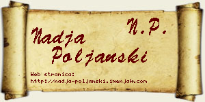 Nadja Poljanski vizit kartica